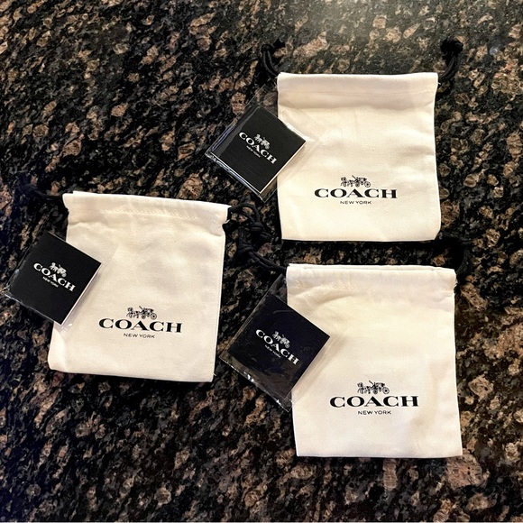 Set of (3) Coach Jewelry Dust Bags - Picture 1 of 2